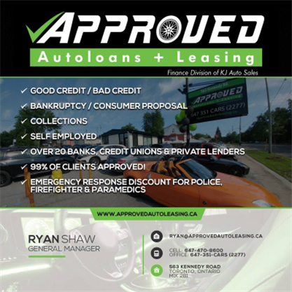 Approved Auto Loans + Leasing                                                                                                                                                                                                                                  